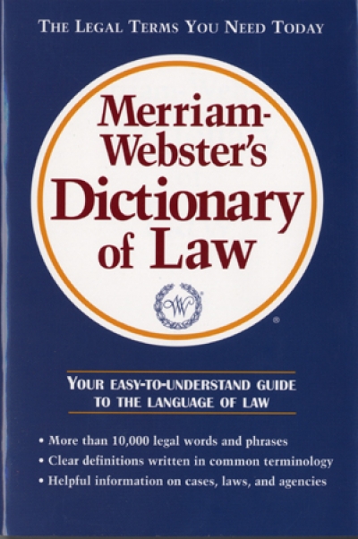 Merriam-Websters Dictionary of Law (Paperback)(Adult)