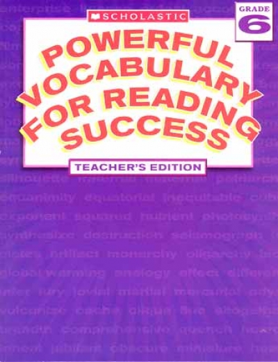 Powerful Vocabulary For Reading Success Grade 6 Teahers Book