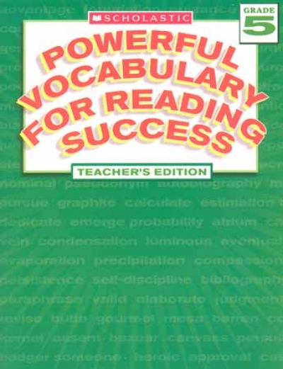 Powerful Vocabulary For Reading Success Grade 5 Teahers Book