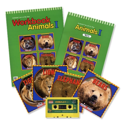 Weekly Reader / Animals I (1~4번) / SET (Book 4권+Workbook 1권+해설집 1권+Tape 1개)