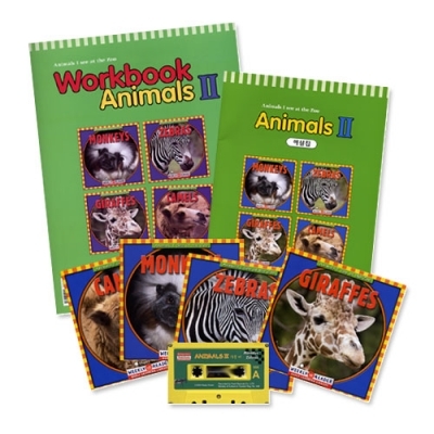 Weekly Reader / Animals II (1~4번) / SET (Book 4권+Workbook 1권+해설집 1권+Tape 1개)