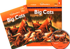 Top Readers Set / Set 1-01 / Big Cats (Animals) - Student Book + Workbook + Audio CD