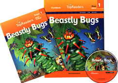Top Readers Set / Set 1-02 / Beastly Bugs (Animals) - Student Book + Workbook + Audio CD