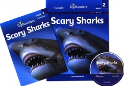 Top Readers Set / Set 2-01 / Scary Sharks (Animals) - Student Book + Workbook + Audio CD