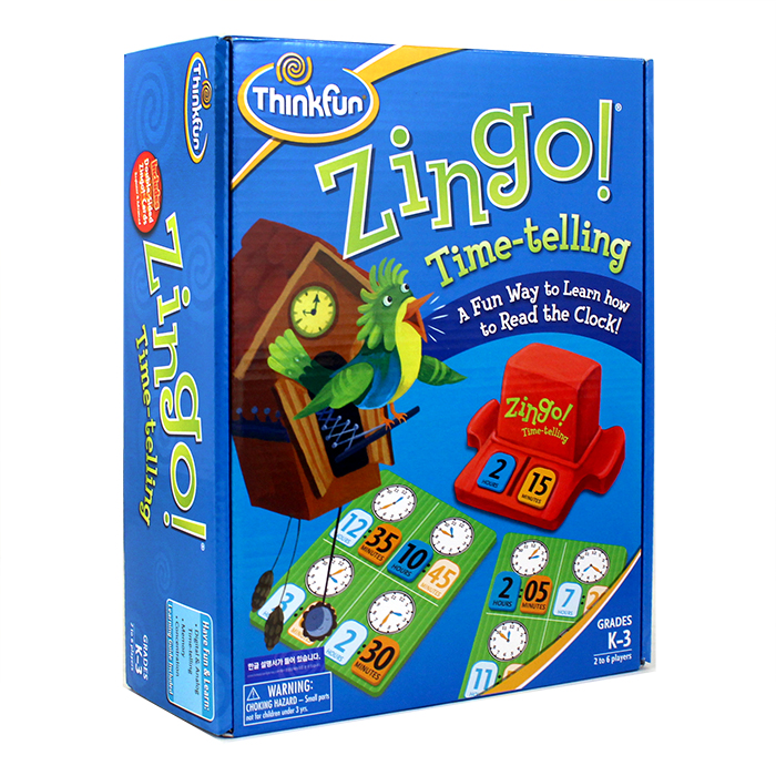보드게임 / Zingo ! Time Telling 징고 타임텔링 / 4세이상 / 인원 26인 / 게임시간 30분