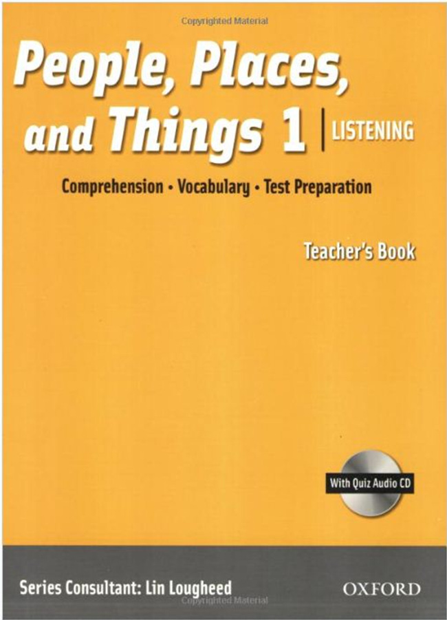 People, Places and Things Listening 1 Teachers Book With CD / isbn 9780194743624