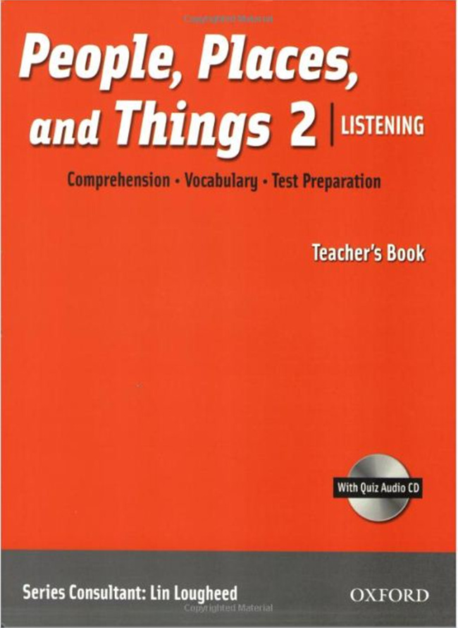 People, Places and Things Listening 2 Teachers Book With CD / isbn 9780194743631
