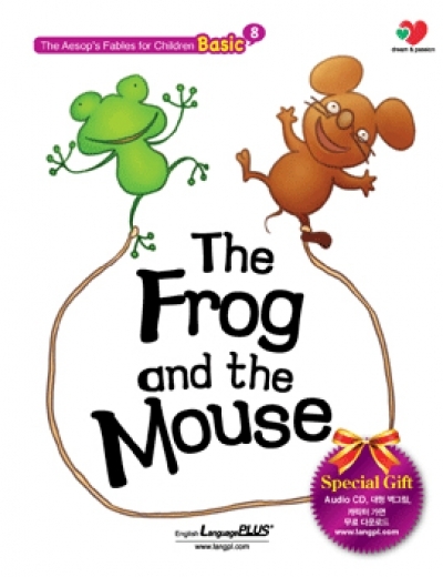 The Aesops Fables for Children Basic (EBS English 방송 도서) / Basic8 The Frog and the Mouse (개구리와 쥐) - (Book 1권 + CD 1장 + 대형벽그림 + 캐릭터 마스크 다운로드 제공)