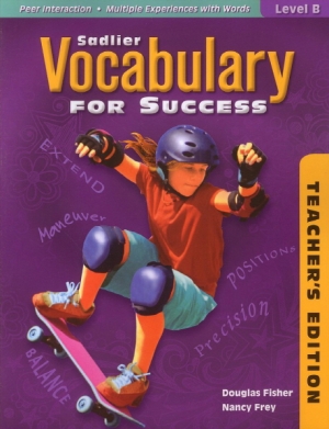 Sadlier Vocabulary for Success B / Teacher s Edition