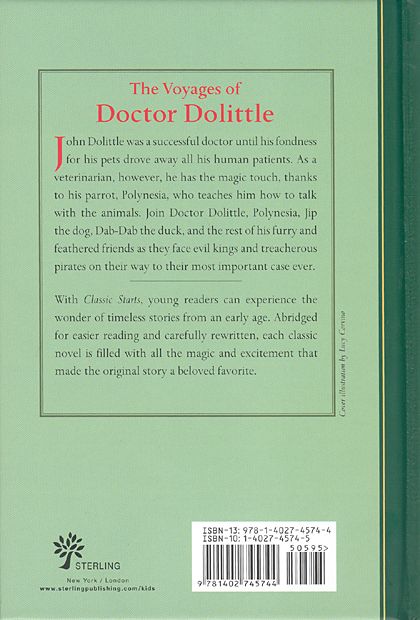 Classic Starts #38. The Voyages of Doctor Dolittle [Hardcover]