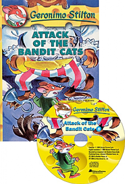 Geronimo Stilton #8. Attack of the Bandit Cats (책 + 오디오시디)