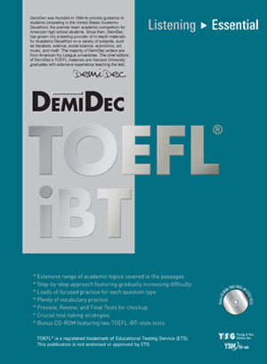 DemiDec TOEFL iBT Listening Essential / 본책(246면)+해설집(126면)+CD-ROM 1개+MP3 파일
