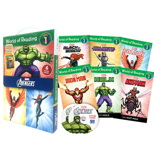 World of Reading Avengers Level 1 Boxed Set (Book+CD) / isbn 2643026400300