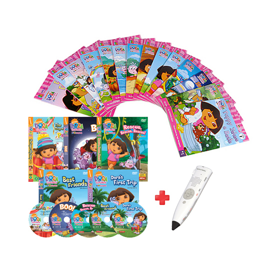 Dora Readers 14종 Set (세이팬 북+Audio CD) + 세이펜 800S(16G) + 도라 익스플로러 DVD 1집 5종세트 / isbn 8809447280431