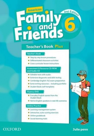 American Family and Friends 6 Teacher Book With CD 2/e isbn 9780194816878
