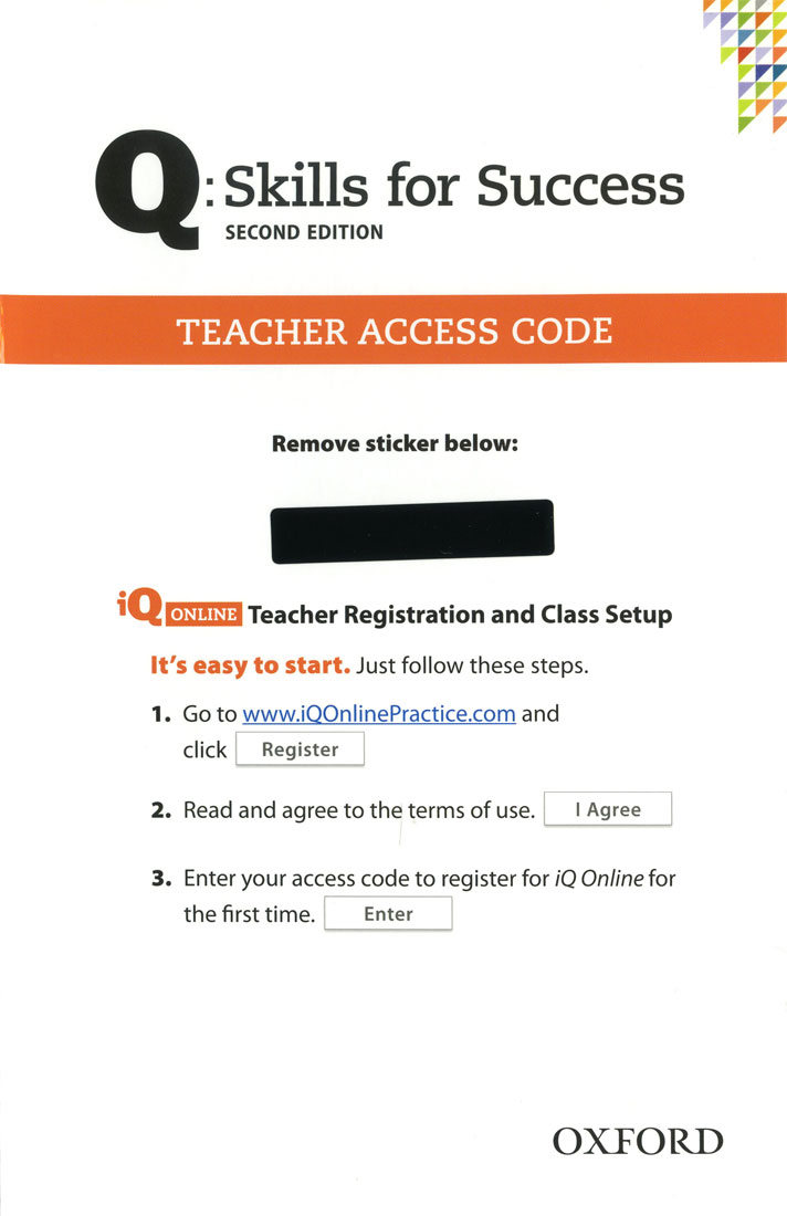 Q: Skills for Success Teacher Access Code [2nd Edition] / isbn 9780194818001