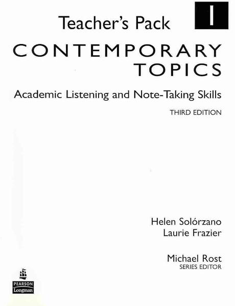 Contemporary Topics 1. (Teacher's Pack), 3/E / isbn 9780132424288