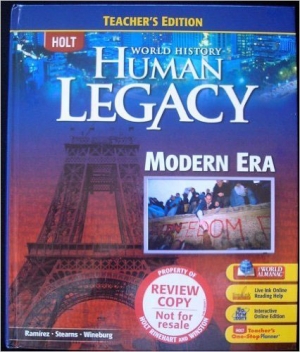 Holt World History:The Human Legacy Modern Era T/E 2008 / isbn 9780030938900
