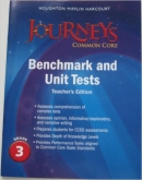Journeys Common Core Benchmark and Unit Tests Teacher's Edition Grade 3 isbn 9780547873961