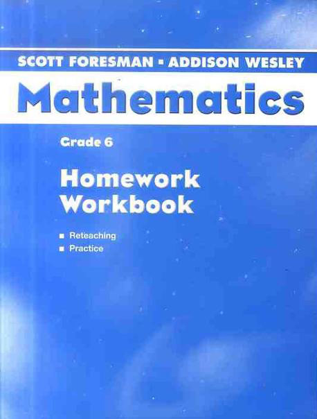 Scott Foresman-Addison Wesley Mathematics / Grade 6 / Workbook / isbn 9780328075614