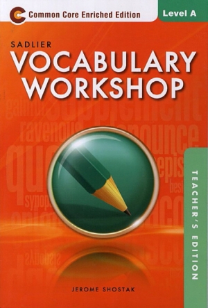 Vocabulary Workshop A Teachers Guide isbn 9780821580264