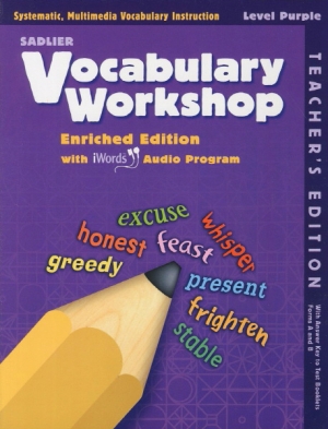Vocabulary Workshop Purple Teachers Guide isbn 9780821580226