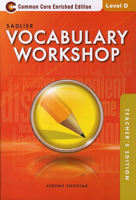 Vocabulary Workshop D Teachers Guide isbn 9780821580295