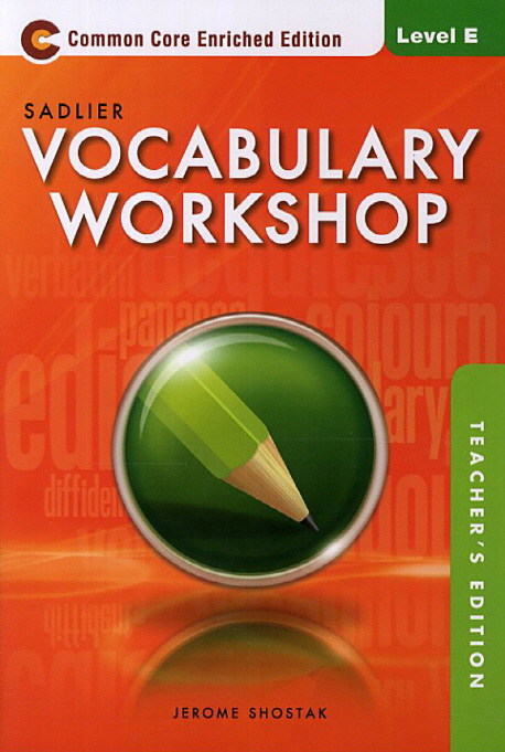 Vocabulary Workshop E Teachers Guide isbn 9780821580301