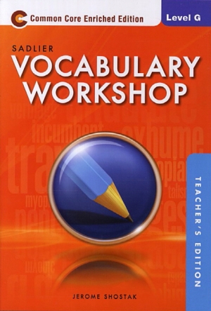 Vocabulary Workshop G Teachers Guide isbn 9780821580325