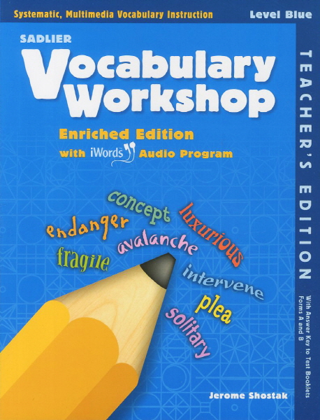 Vocabulary Workshop Blue Teachers Guide isbn 9780821580257