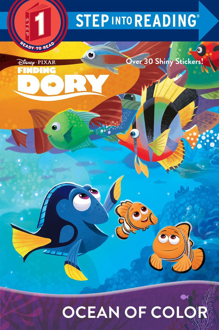 Step into Reading 1 Finding Dory : Ocean of Color (Over 30 Shiny Stickers!) isbn 9780736435192