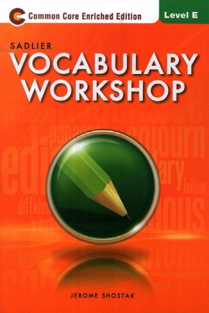 Vocabulary Workshop E isbn 9780821580103