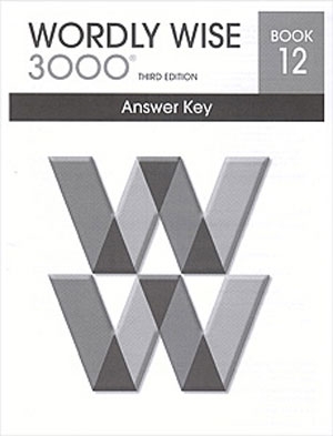 Wordly Wise 3000 Book 12 Answer Key isbn 9780838876381