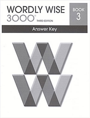 Wordly Wise 3000 Book 3 Answer Key isbn 9780838876299