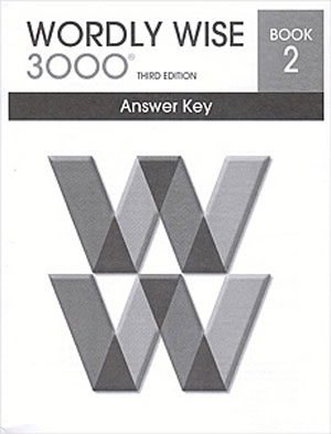 Wordly Wise 3000 Book 2 Answer Key isbn 9780838876282