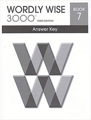 Wordly Wise 3000 Book 7 Answer Key isbn 9780838876336