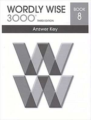 Wordly Wise 3000 Book 8 Answer Key isbn 9780838876343