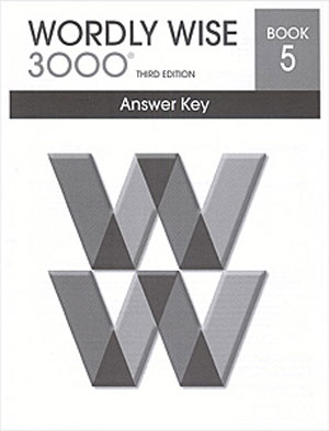 Wordly Wise 3000 Book 5 Answer Key isbn 9780838876312