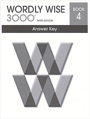 Wordly Wise 3000 Book 4 Answer Key isbn 9780838876305