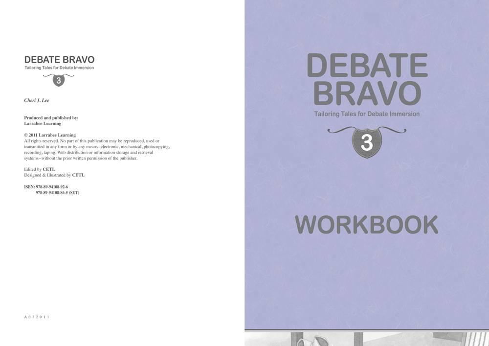Debate Bravo 3 Workbook isbn 9788994108926
