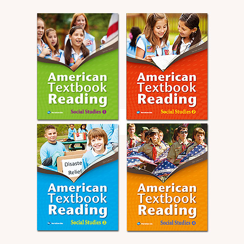 American Textbook Reading Social Studies 1 2 3 4 Full Set