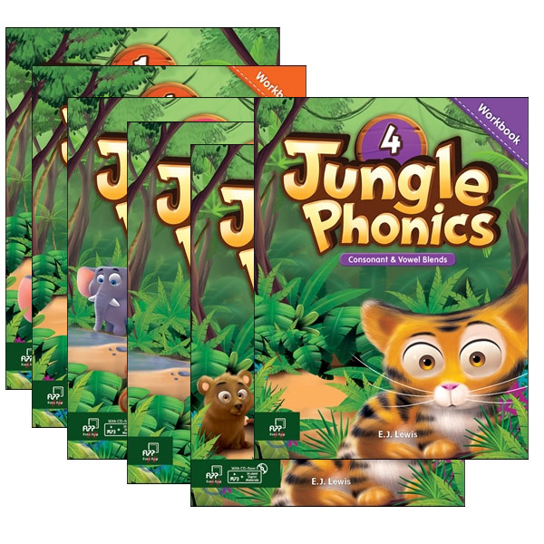 Jungle Phonics 1 2 3 4 Full Set (SB+WB)