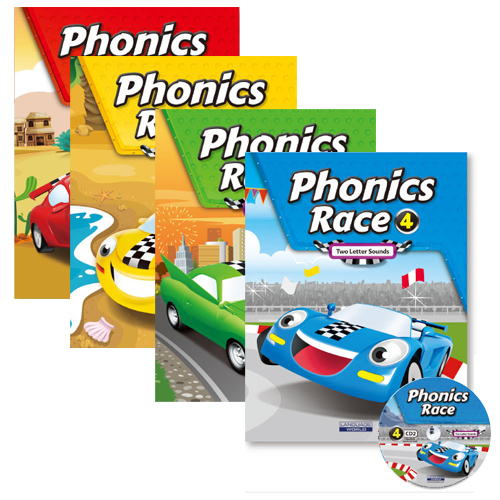 Phonics Race Full Set (Student Book+Workbook+CD)
