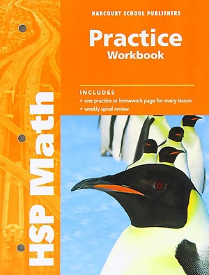 HSP Math G5 Practice Workbook isbn 9780153567629