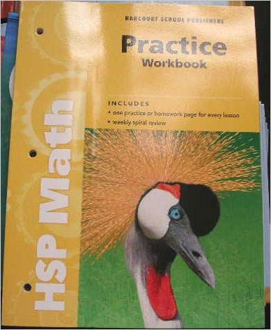 HSP Math G3 Practice Workbook isbn 9780153567605