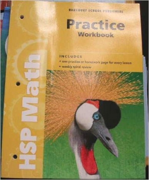 HSP Math G3 Practice Workbook isbn 9780153567605