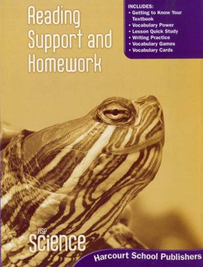 HSP Science Grade 3 Reading Support and Homework isbn 9780153610257