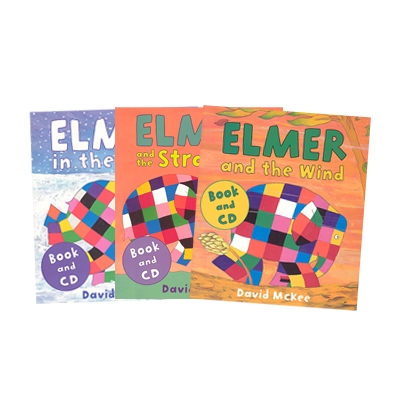 Elmer / Full Set (Book 3권 + CD 3장)