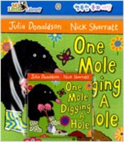 My Little Library Set (MLL) Book+Audio CD / Pre-Step - 48 / One Mole Digging a Hole (Paperback 1권 + Audio CD 1장 + Mother Tip 1권)