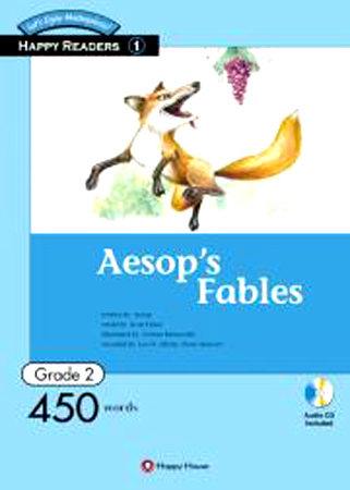 Happy Readers / Grade 2-1 / Aesop s Fables 450 words / Book+AudioCD
